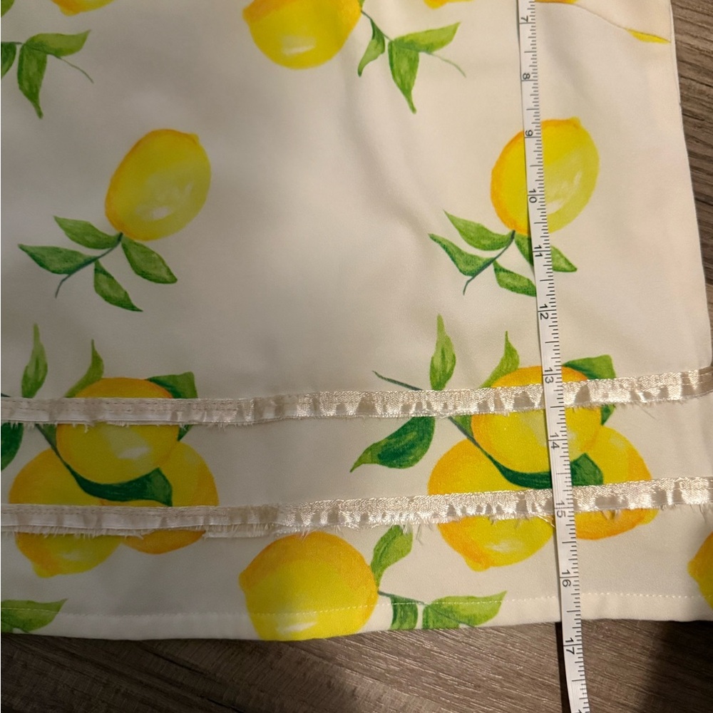 White and Yellow Ruffled Crop Tank Top GUC - Picture 6 of 6